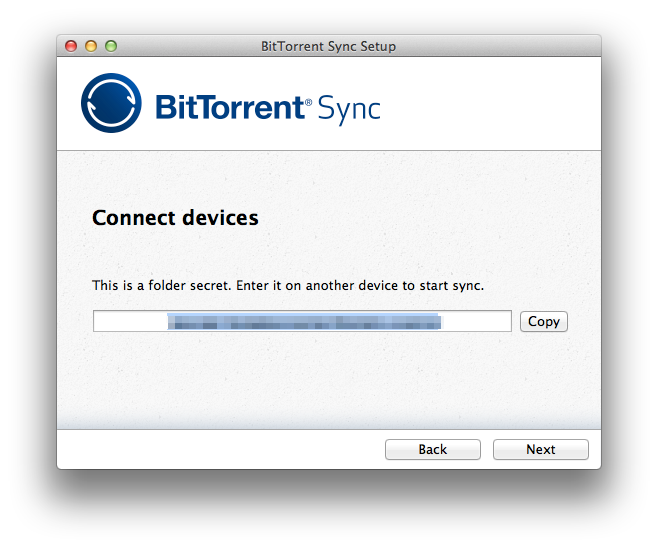   BitTorrent Sync