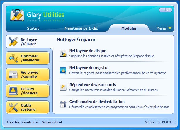 Чистка компьютера с Glary Utilities